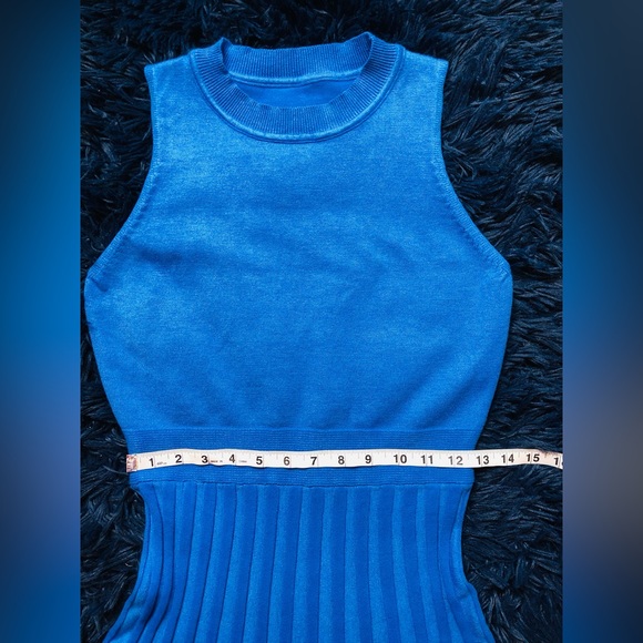 NWOT Knit Tank Dresses Vacation Sleeveless Ribbed Swing Party Midi Dress. Size M - Picture 7 of 10